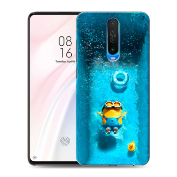 Силиконовый чехол на Xiaomi RedMi K30 с принтом Миньоны