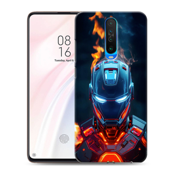 Силиконовый чехол на Xiaomi RedMi K30 с принтом IronMan Железный человек