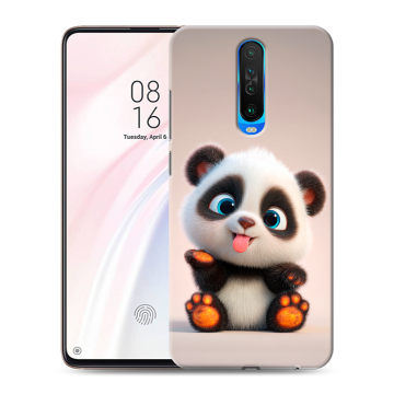 Силиконовый чехол на Xiaomi RedMi K30 с принтом милая панда