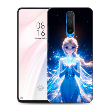 Силиконовый чехол на Xiaomi RedMi K30 с принтом Холодное сердце Frozen