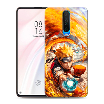 Силиконовый чехол на Xiaomi RedMi K30 с принтом Аниме Наруто Naruto