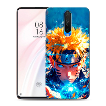 Силиконовый чехол на Xiaomi RedMi K30 с принтом Аниме Наруто Naruto