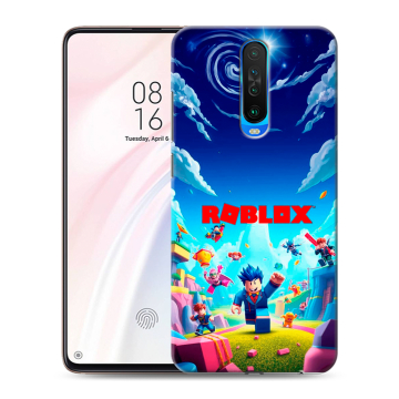 Силиконовый чехол на Xiaomi RedMi K30 с принтом Roblox Роблокс