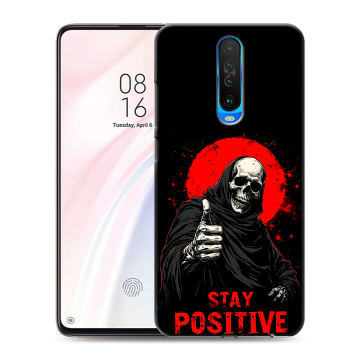 Силиконовый чехол на Xiaomi RedMi K30 с принтом смешной скелет Силиконовый чехол на Xiaomi RedMi K30 с принтом смешной скелет