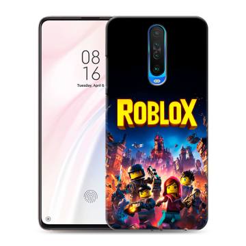 Силиконовый чехол на Xiaomi RedMi K30 с принтом Roblox Роблокс