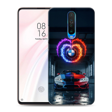 Силиконовый чехол на Xiaomi RedMi K30 с принтом BMW БМВ