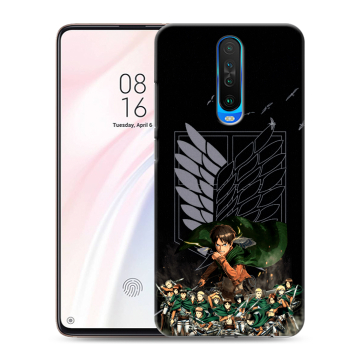 Силиконовый чехол на Xiaomi RedMi K30 с принтом Атака титанов