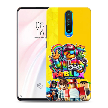 Силиконовый чехол на Xiaomi RedMi K30 с принтом Roblox Роблокс