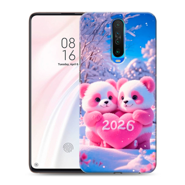 Силиконовый чехол на Xiaomi RedMi K30 с принтом Новый год Силиконовый чехол на Xiaomi RedMi K30 с принтом Новый год