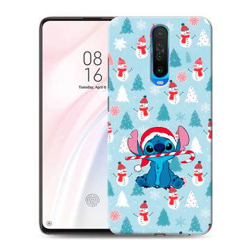 Силиконовый чехол на Xiaomi RedMi K30 с принтом Стич Новый год Силиконовый чехол на Xiaomi RedMi K30 с принтом Стич Новый год