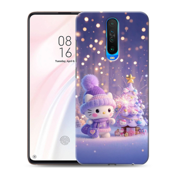 Силиконовый чехол на Xiaomi RedMi K30 с принтом Новый год Силиконовый чехол на Xiaomi RedMi K30 с принтом Новый год