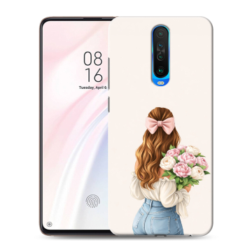 Силиконовый чехол на Xiaomi RedMi K30 с принтом женский