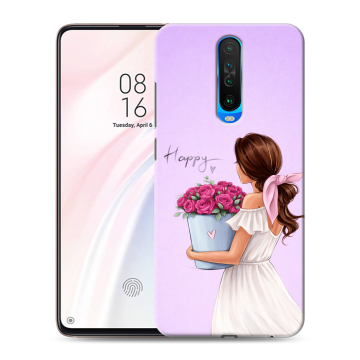 Силиконовый чехол на Xiaomi RedMi K30 с принтом женский