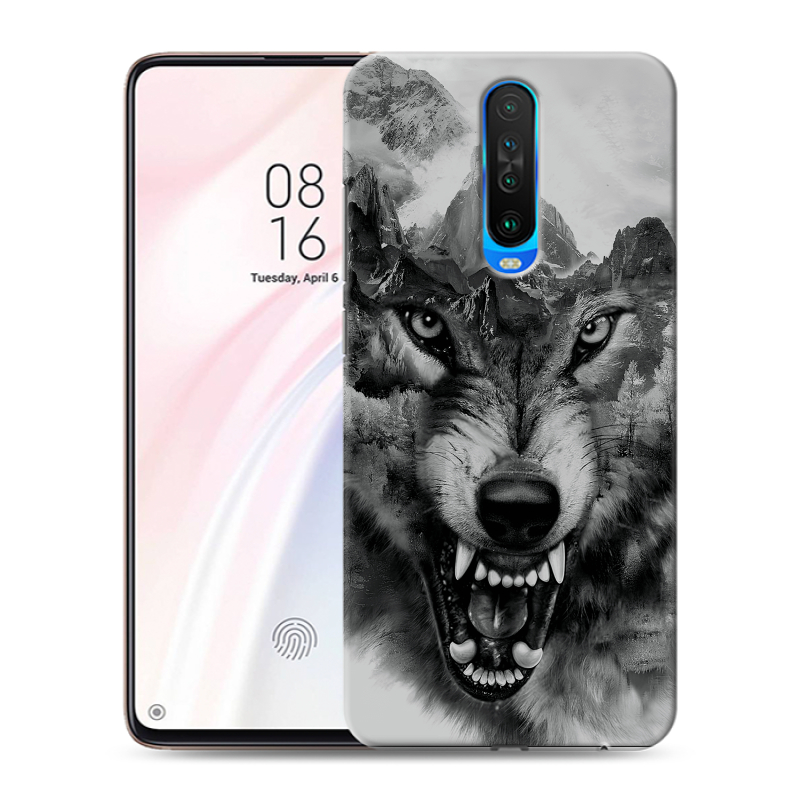 Пластиковый чехол на Xiaomi RedMi K30 с принтом Волк Пластиковый чехол на Xiaomi RedMi K30 с принтом Волк