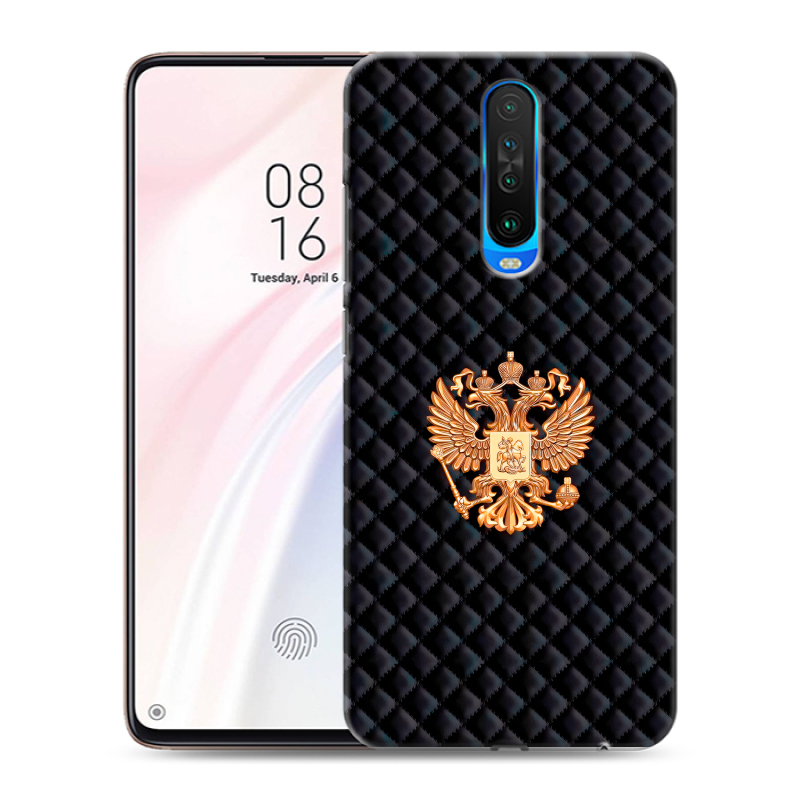 Пластиковый чехол на Xiaomi RedMi K30 с принтом Герб России принт Пластиковый чехол на Xiaomi RedMi K30 с принтом Герб России принт