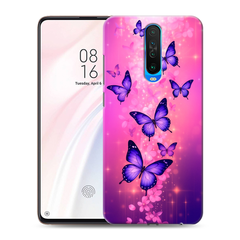 Силиконовый чехол на Xiaomi RedMi K30 с принтом Бабочки Силиконовый чехол на Xiaomi RedMi K30 с принтом Бабочки