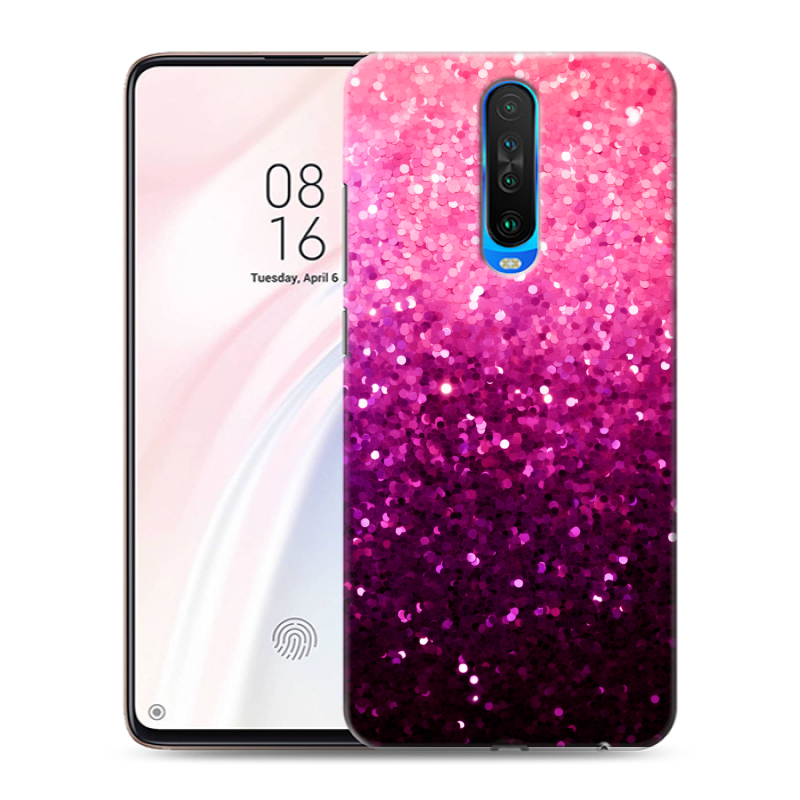 Пластиковый чехол на Xiaomi RedMi K30 с принтом Блестки Пластиковый чехол на Xiaomi RedMi K30 с принтом Блестки
