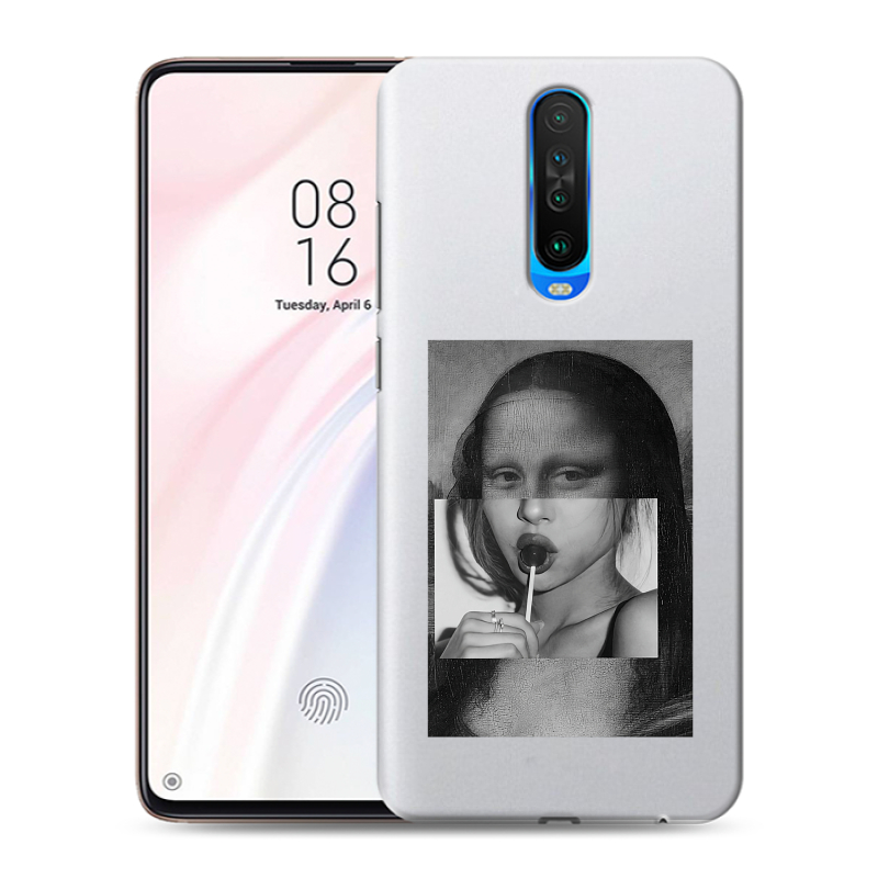 Силиконовый противоударный чехол на Xiaomi RedMi K30 с принтом Мона Лиза Силиконовый противоударный чехол на Xiaomi RedMi K30 с принтом Мона Лиза