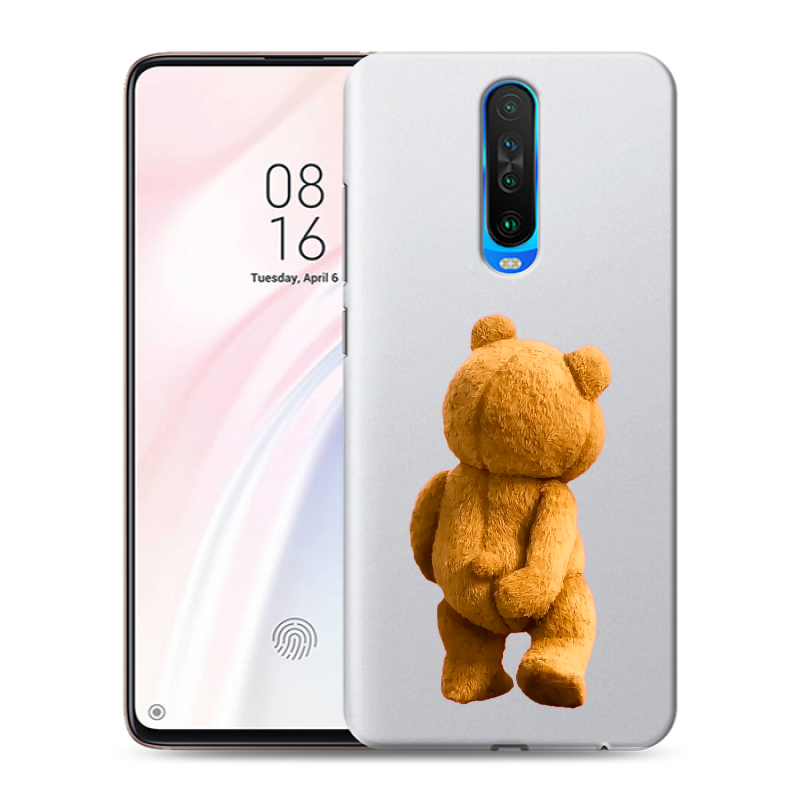 Пластиковый чехол на Xiaomi RedMi K30 с принтом Медведь Пластиковый чехол на Xiaomi RedMi K30 с принтом Медведь