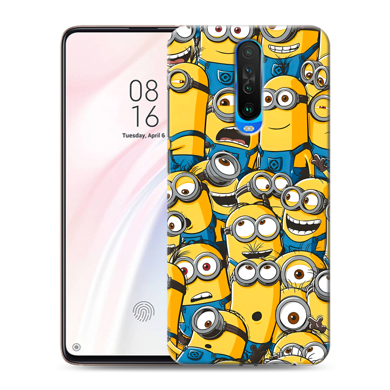 Силиконовый чехол на Xiaomi RedMi K30 с принтом Миньоны Силиконовый чехол на Xiaomi RedMi K30 с принтом Миньоны