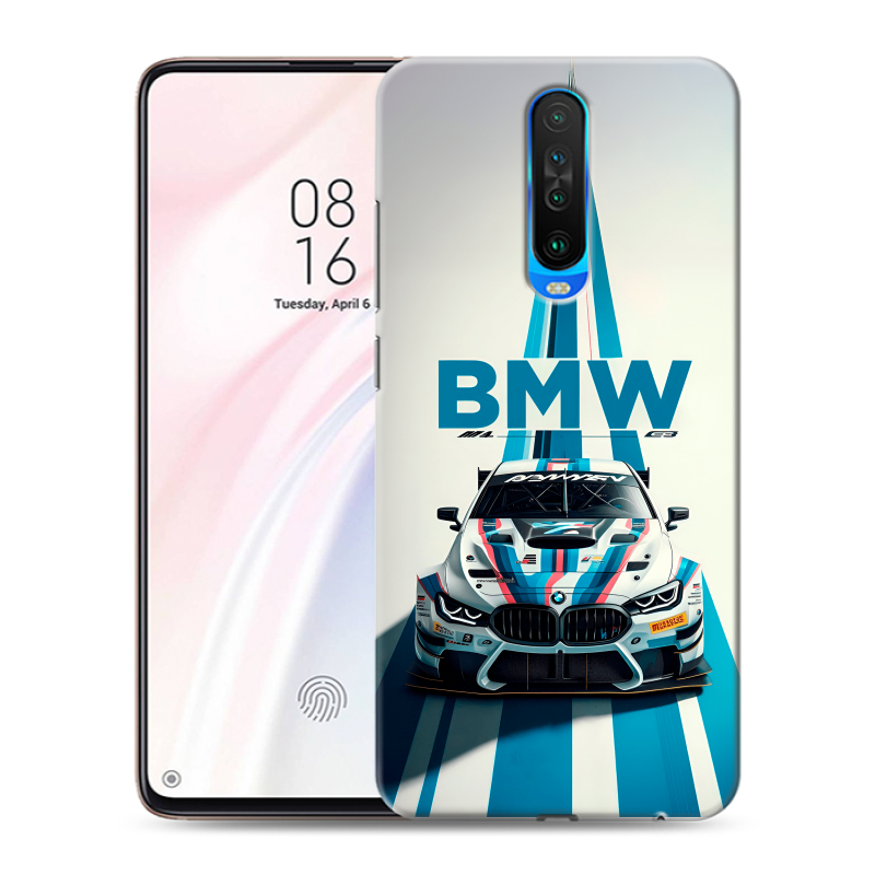 Силиконовый чехол на Xiaomi RedMi K30 с принтом БМВ BMW Силиконовый чехол на Xiaomi RedMi K30 с принтом БМВ BMW