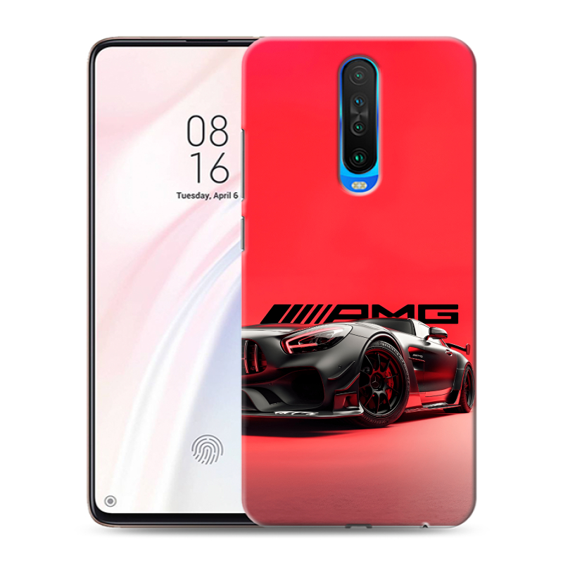 Силиконовый чехол на Xiaomi RedMi K30 с принтом Мерседес Mercedes AMG Силиконовый чехол на Xiaomi RedMi K30 с принтом Мерседес Mercedes AMG