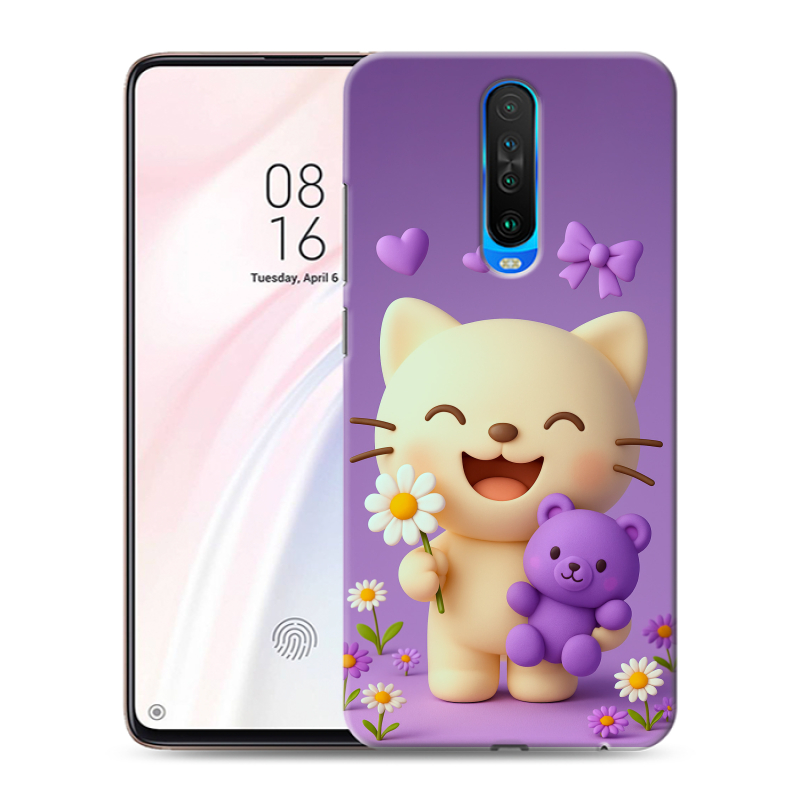 Пластиковый чехол на Xiaomi RedMi K30 с принтом для девочек Пластиковый чехол на Xiaomi RedMi K30 с принтом для девочек