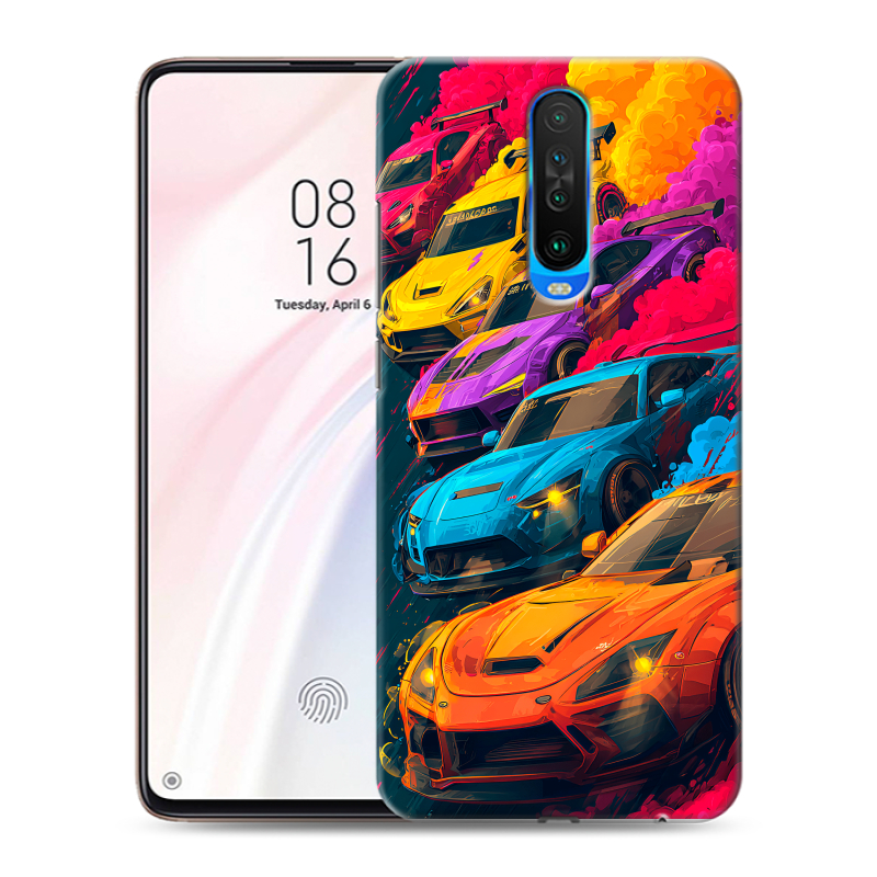 Силиконовый чехол на Xiaomi RedMi K30 с принтом Тачки Силиконовый чехол на Xiaomi RedMi K30 с принтом Тачки