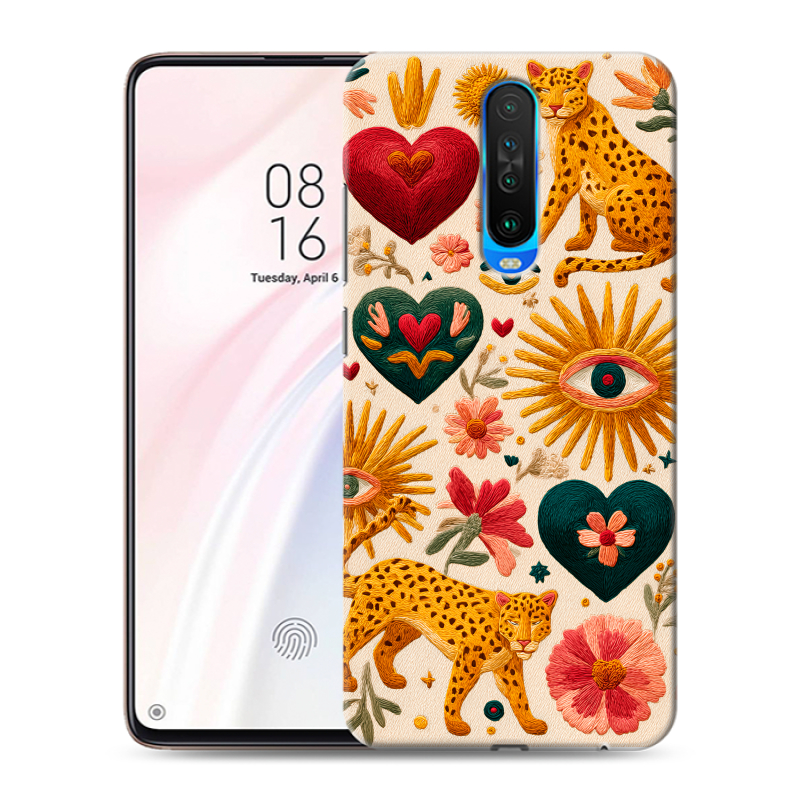 Силиконовый чехол на Xiaomi RedMi K30 с принтом Модный принт Силиконовый чехол на Xiaomi RedMi K30 с принтом Модный принт