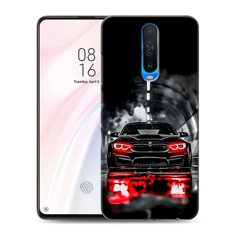 Силиконовый противоударный чехол на Xiaomi RedMi K30 с принтом BMW БМВ Силиконовый противоударный чехол на Xiaomi RedMi K30 с принтом BMW БМВ