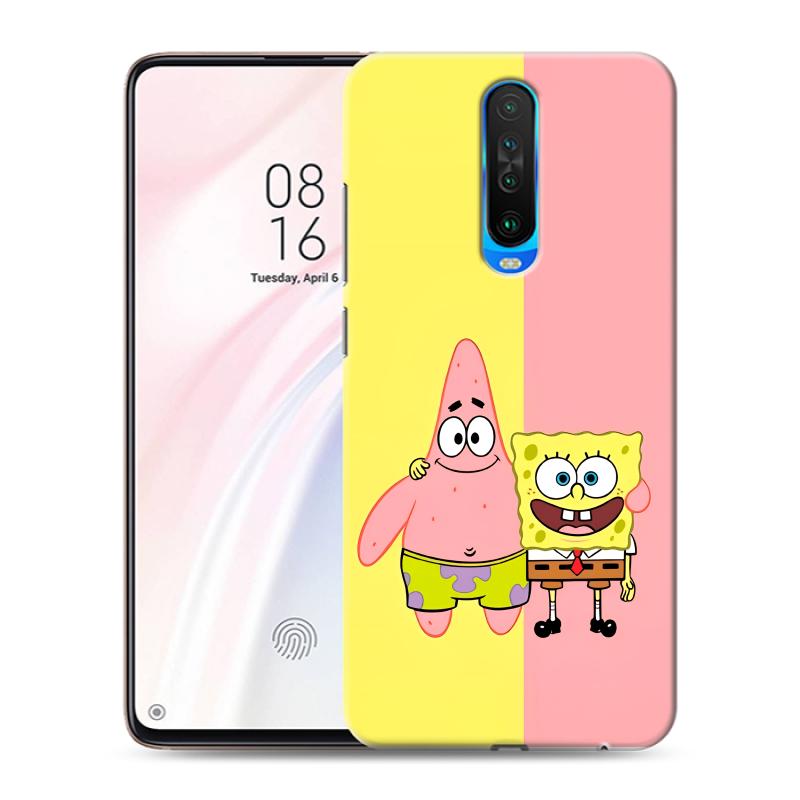 Силиконовый чехол на Xiaomi RedMi K30 с принтом Спанч боб Спанчбоб Силиконовый чехол на Xiaomi RedMi K30 с принтом Спанч боб Спанчбоб