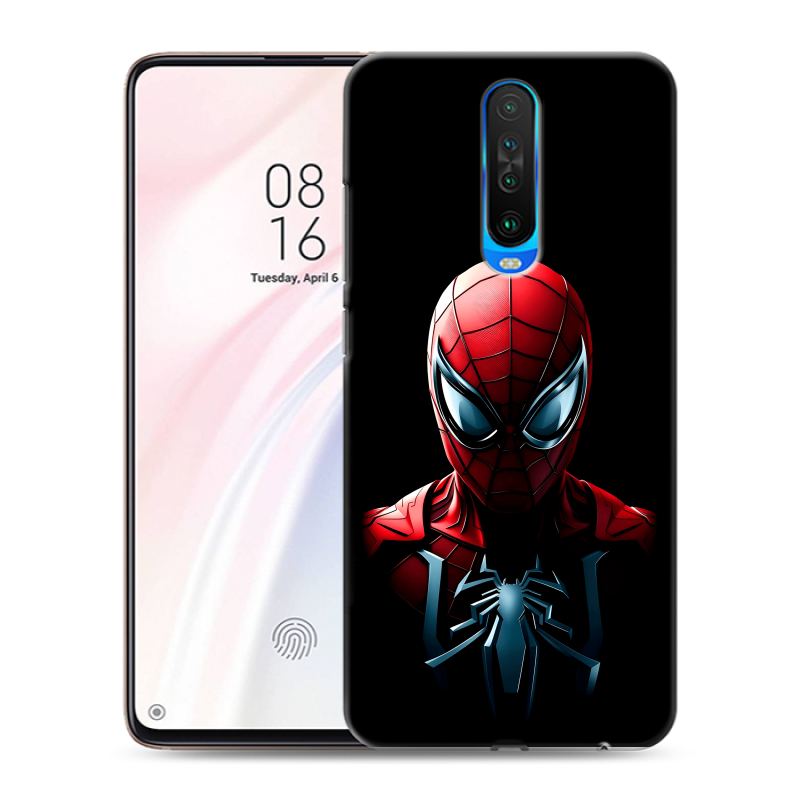 Пластиковый чехол на Xiaomi RedMi K30 с принтом Spiderman Человек паук Пластиковый чехол на Xiaomi RedMi K30 с принтом Spiderman Человек паук