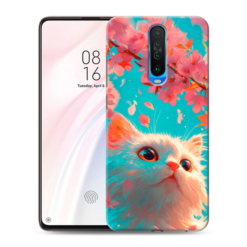 Силиконовый чехол на Xiaomi RedMi K30 с принтом Красивый кот Силиконовый чехол на Xiaomi RedMi K30 с принтом Красивый кот