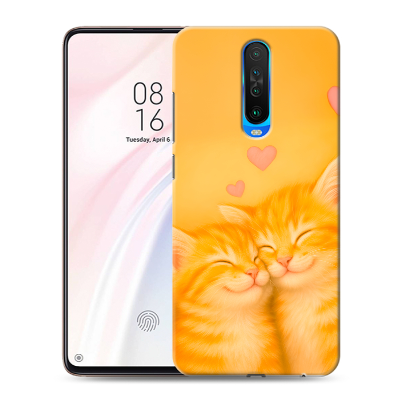 Пластиковый чехол на Xiaomi RedMi K30 с принтом Милые котята Пластиковый чехол на Xiaomi RedMi K30 с принтом Милые котята