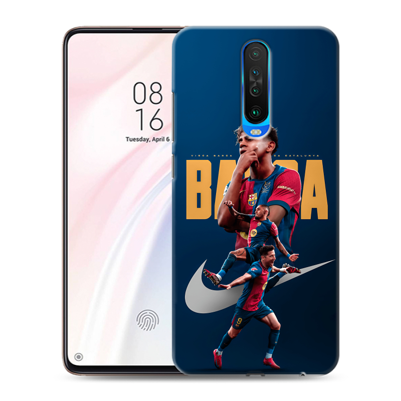 Пластиковый чехол на Xiaomi RedMi K30 с принтом Барселона Barca Yamal Пластиковый чехол на Xiaomi RedMi K30 с принтом Барселона Barca Yamal