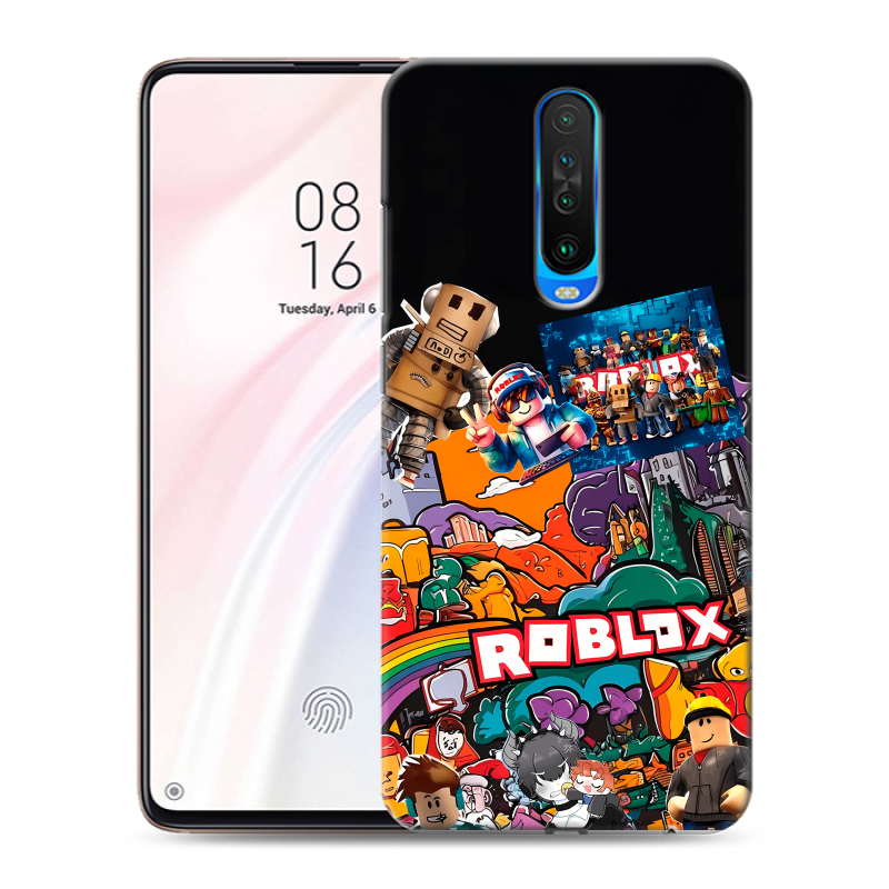 Силиконовый противоударный чехол на Xiaomi RedMi K30 с принтом Roblox Роблокс Силиконовый противоударный чехол на Xiaomi RedMi K30 с принтом Roblox Роблокс