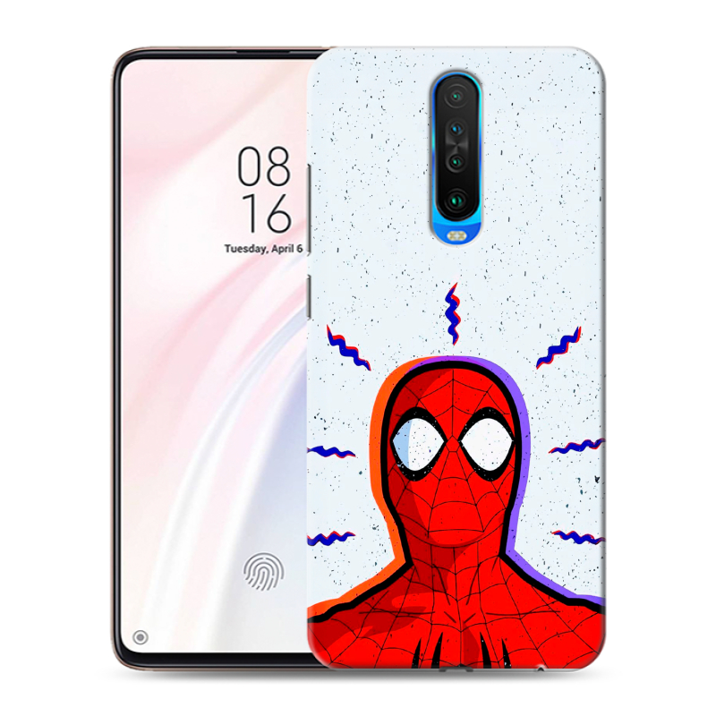 Силиконовый противоударный чехол на Xiaomi RedMi K30 с принтом Spiderman Человек паук Силиконовый противоударный чехол на Xiaomi RedMi K30 с принтом Spiderman Человек паук