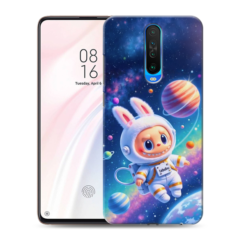Силиконовый противоударный чехол на Xiaomi RedMi K30 с принтом Labubu Лабубу Силиконовый противоударный чехол на Xiaomi RedMi K30 с принтом Labubu Лабубу