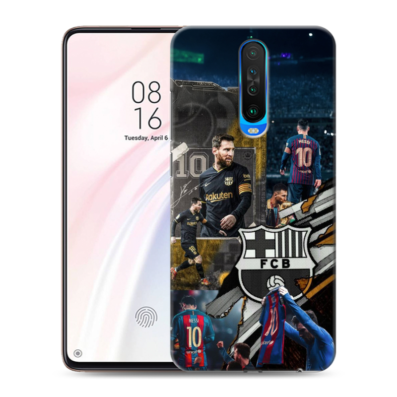 Силиконовый чехол на Xiaomi RedMi K30 с принтом Messi Barcelona Силиконовый чехол на Xiaomi RedMi K30 с принтом Messi Barcelona