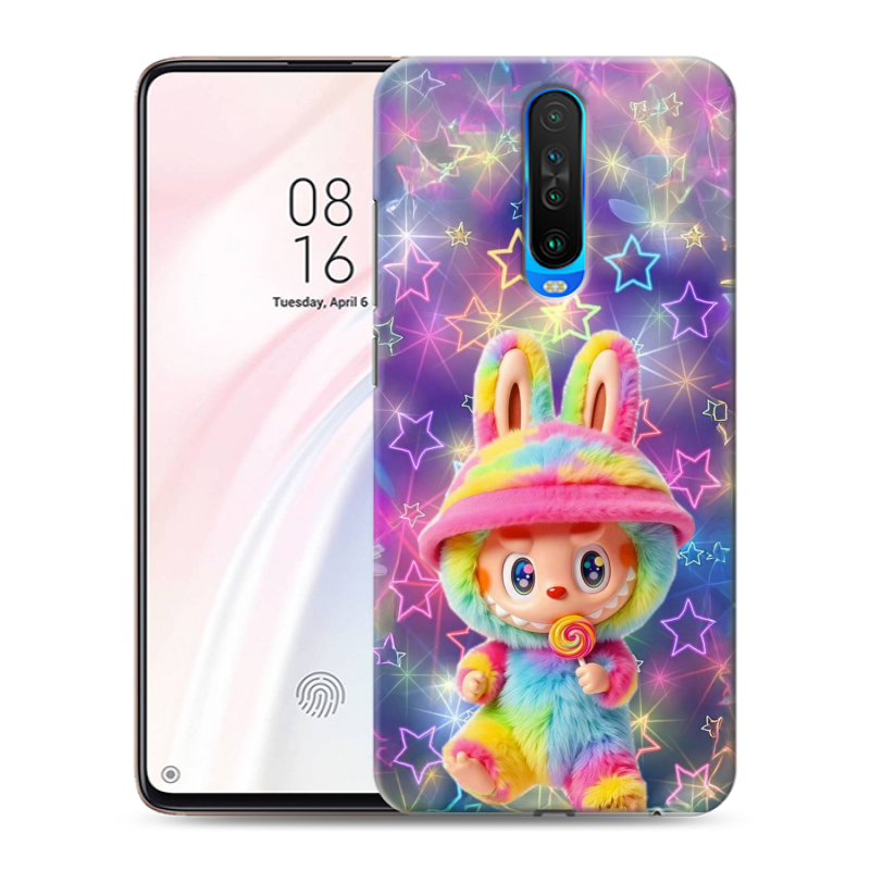 Пластиковый чехол на Xiaomi RedMi K30 с принтом Labubu Лабубу Пластиковый чехол на Xiaomi RedMi K30 с принтом Labubu Лабубу
