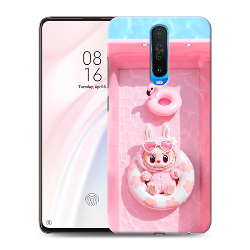 Силиконовый чехол на Xiaomi RedMi K30 с принтом Labubu Лабубу Силиконовый чехол на Xiaomi RedMi K30 с принтом Labubu Лабубу
