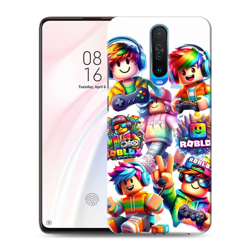 Пластиковый чехол на Xiaomi RedMi K30 с принтом Roblox Роблокс Пластиковый чехол на Xiaomi RedMi K30 с принтом Roblox Роблокс