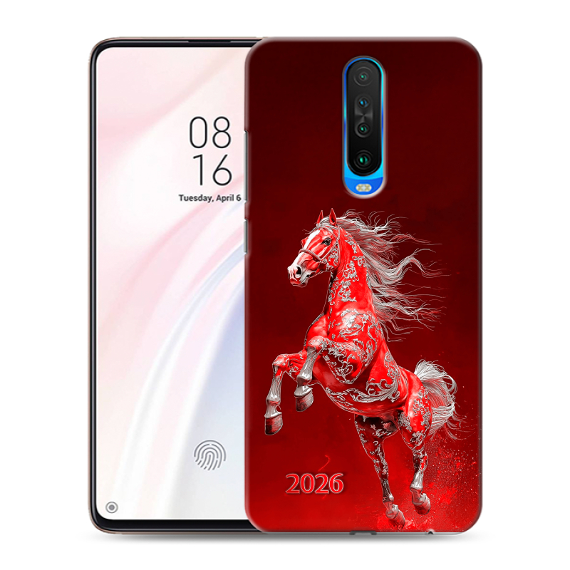 Силиконовый чехол на Xiaomi RedMi K30 с принтом Новый год Силиконовый чехол на Xiaomi RedMi K30 с принтом Новый год