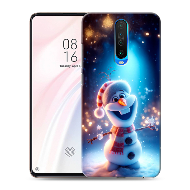 Пластиковый чехол на Xiaomi RedMi K30 с принтом Новый год Пластиковый чехол на Xiaomi RedMi K30 с принтом Новый год