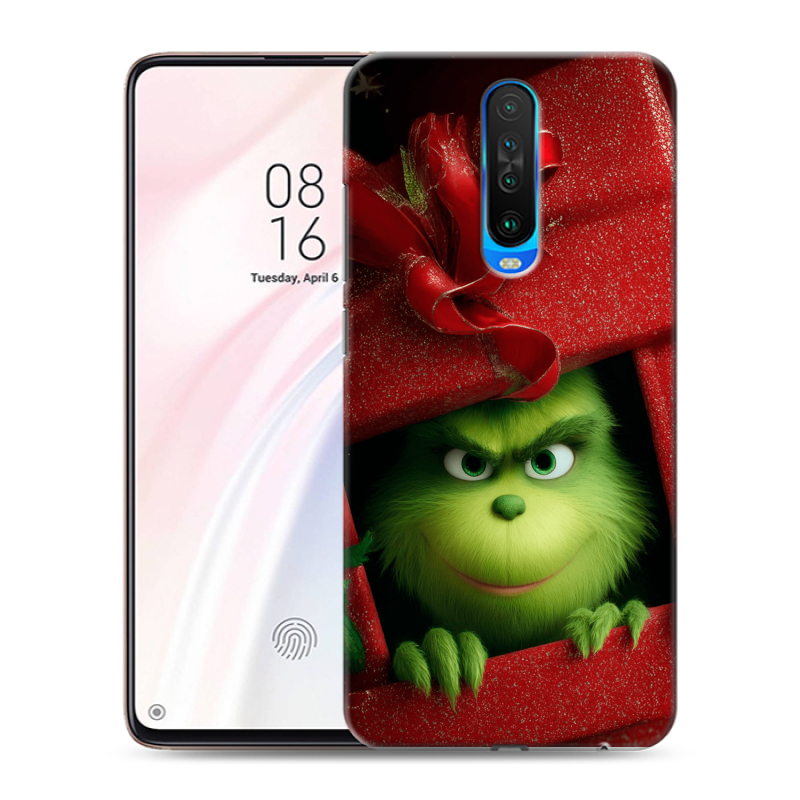 Пластиковый чехол на Xiaomi RedMi K30 с принтом Новый год Пластиковый чехол на Xiaomi RedMi K30 с принтом Новый год