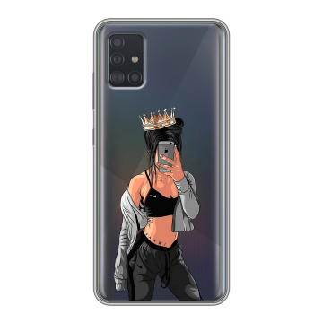 Силиконовый чехол на Samsung Galaxy A51 с принтом Женские принты