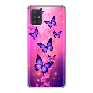 Силиконовый чехол на Samsung Galaxy A51 с принтом Бабочки