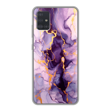 Силиконовый чехол на Samsung Galaxy A51 с принтом Мрамор