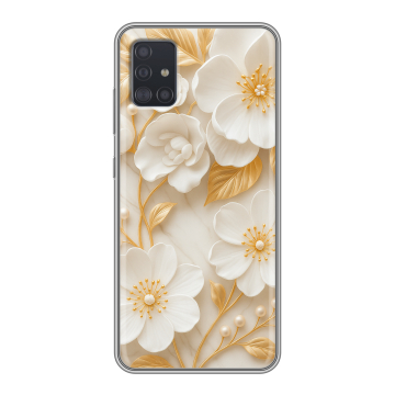 Силиконовый чехол на Samsung Galaxy A51 с принтом Цветы