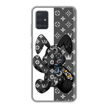 Силиконовый чехол на Samsung Galaxy A51 с принтом Луи робот